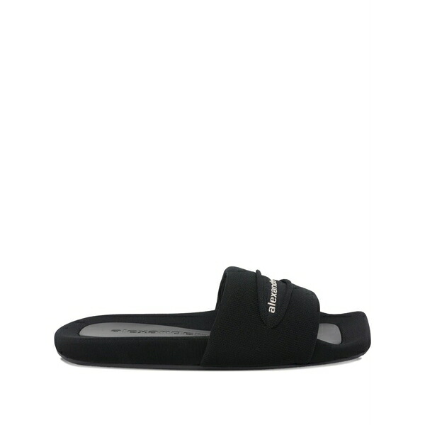 アレキサンダーワン レディース サンダル シューズ Aw slash knit pool slide Black