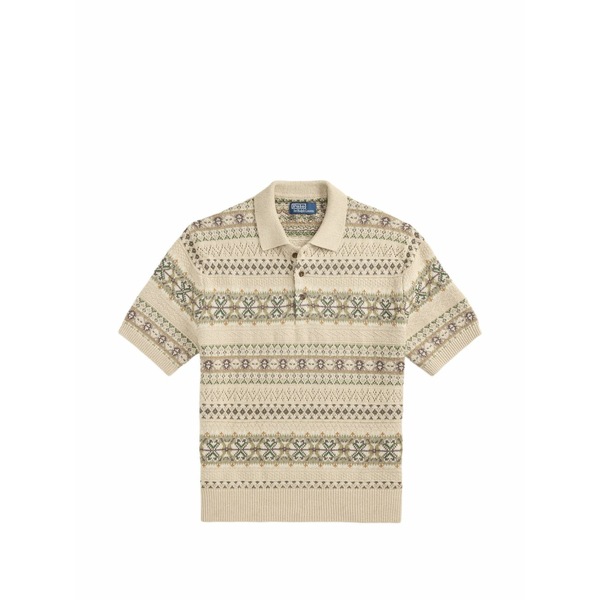 ラルフローレン メンズ 編み物\u0026ティーシャツ アウター Fair isle-knit sweater Brown