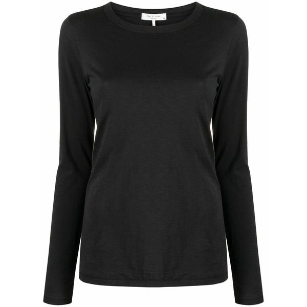 ラグアンドボーン レディース ティーシャツ トップス Long-sleeve t-shirt Black
