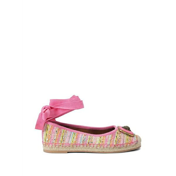カートジェイガーロンドン レディース サンダル シューズ Pimlico tweed eagle-plaque espadrilles Pink