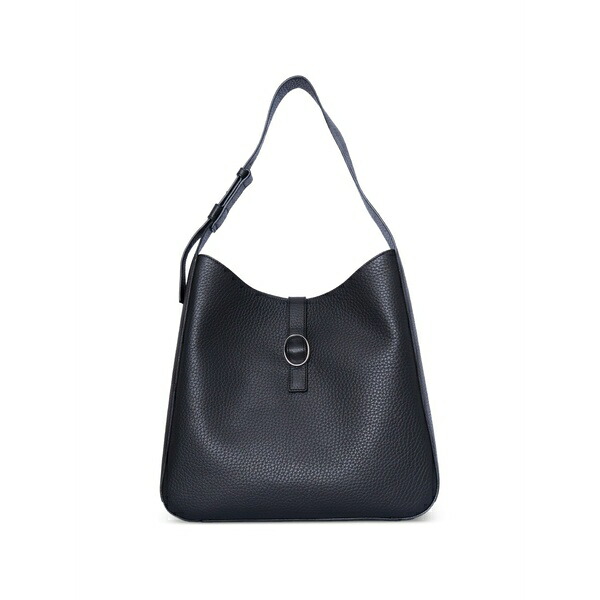 オルチアーニ レディース ショルダーバッグ 御徒面子 Gea soft leather shoulder bag Black
