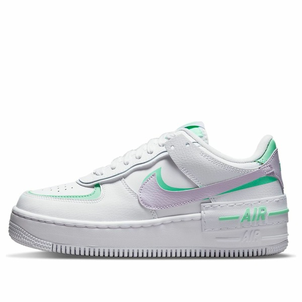 Nike ナイキ レディース スニーカー White/Green/Purple 【(WMNS) Nike Air Force 1 Shadow 'Infinite Lilac' CU8591-103】 サイズ US_W_10画像