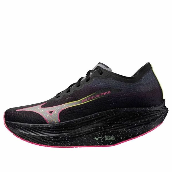 Mizuno ミズノ メンズ スニーカー  【Mizuno Wave Rebellion Pro 2 \u0027Black Silver Pink Tetra\u0027 U1GD241752】  大いさ US_11(29.0珊) メンズ靴-靴-スニーカー