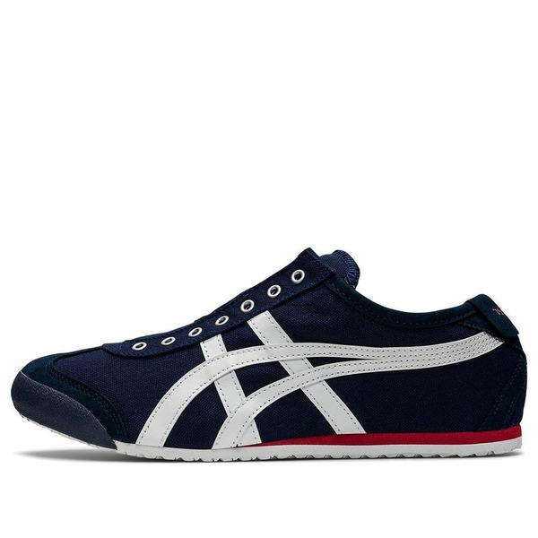 Onitsuka Tiger オニツカタイガー メンズ スニーカー  【Onitsuka Tiger Mexico 66 Slip-On \u0027Navy Red\u0027 1183A360-401】  大いさ US_10.5(28.5珊) 靴-メンズ靴