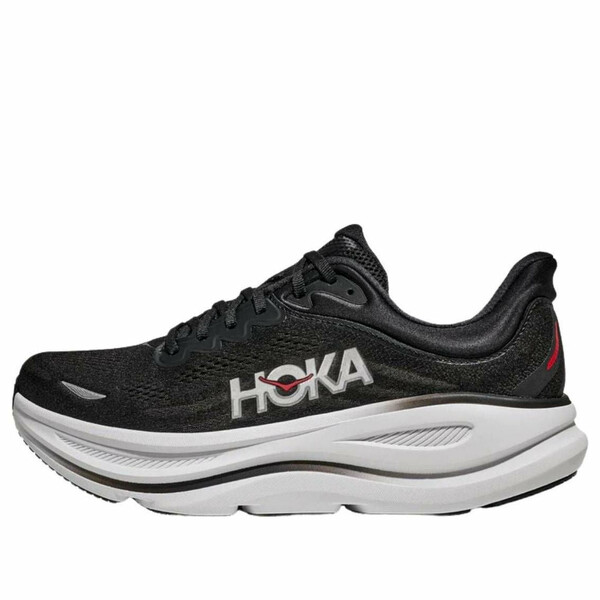 HOKA ONE ONE ホカオネオネ メンズ スニーカー 【HOKA ONE ONE Bondi 9 'Black Vermillion' 1162011-BKVR】 サイズ US_12.5(30.5cm)|asty