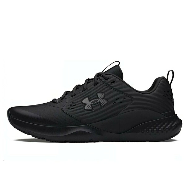 Under Armour アンダーアーマー メンズ スニーカー  【Under Armour Charged Commit 4 \u0027Triple Black\u0027 3026017-005】  大いさ US_8.5(26.5珊) 靴-メンズ靴-スニーカー