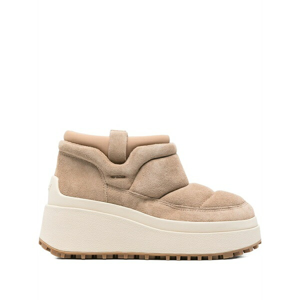 木灰 レディース ブーツ シューズ Padded platform boots Neutrals