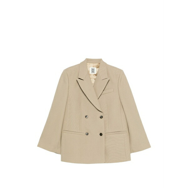 バイマレンバーガー レディース 厚地の外套 アウター Double-breasted flap pocket jacket Neutrals