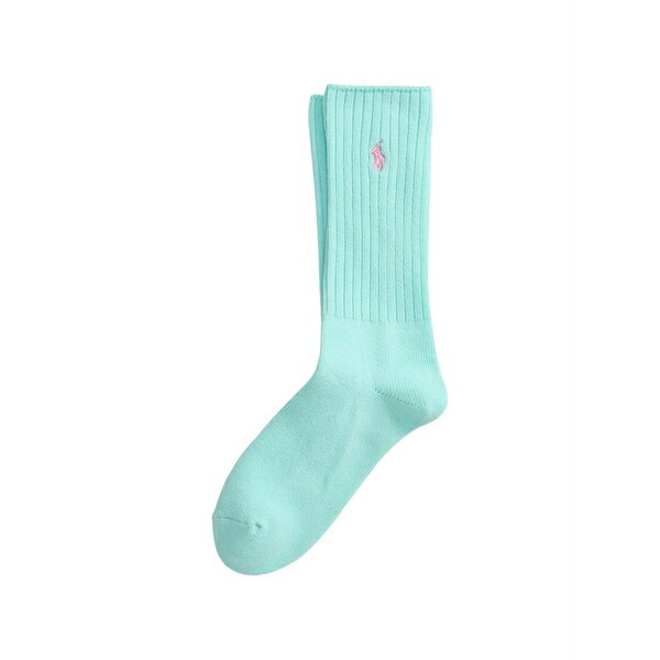 ラルフローレン メンズ ソックス アンダー御召しもの Ribbed embroidered socks                                                                                                                                               socks Blue