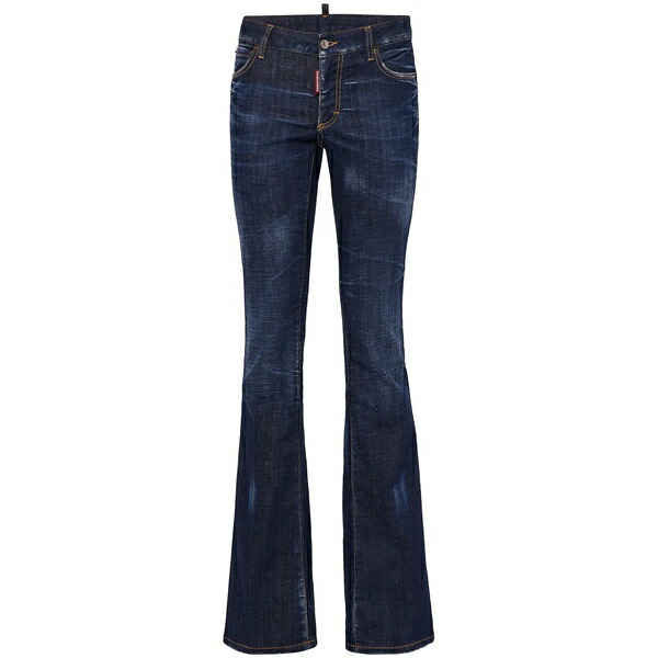 ディースクエアード レディース ジーンズズボン下 ボトムス Flared denim jeans Blue