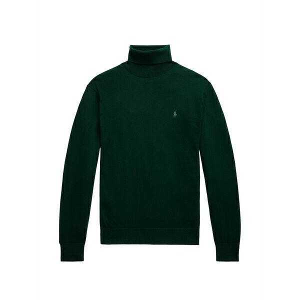 ラルフローレン メンズ 編み物\u0026プルオーバー アウター Long-sleeve turtleneck sweater Green