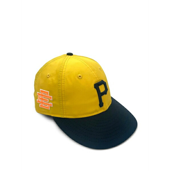ニュー内鰓 メンズ かぶり笠 佩び物 X eric emanuel 59fifty logo-embroidered cap Yellow