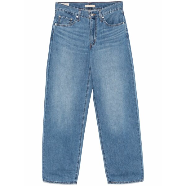 リーヴァイズジーンズ レディース ジーンズズボン下 ボトムス Logo-patch jeans Blue