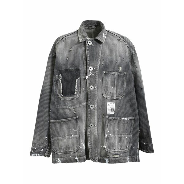 ミハラヤスヒロ メンズ 上衣＆上衣 アウター Denim shirt jacket Black