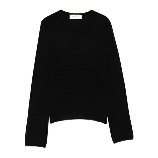 リサ・ヤン レディース ティーシャツ トップス Georgie long-sleeve crew-neck top Black