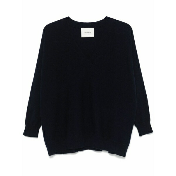 リサ・ヤン レディース 編み物\u0026プルオーバー アウター Kenny sweater Blue