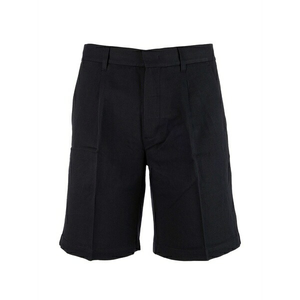アルファタウリ メンズ 心地好いズボン下 ボトムス Pleated-detail bermuda shorts Blue
