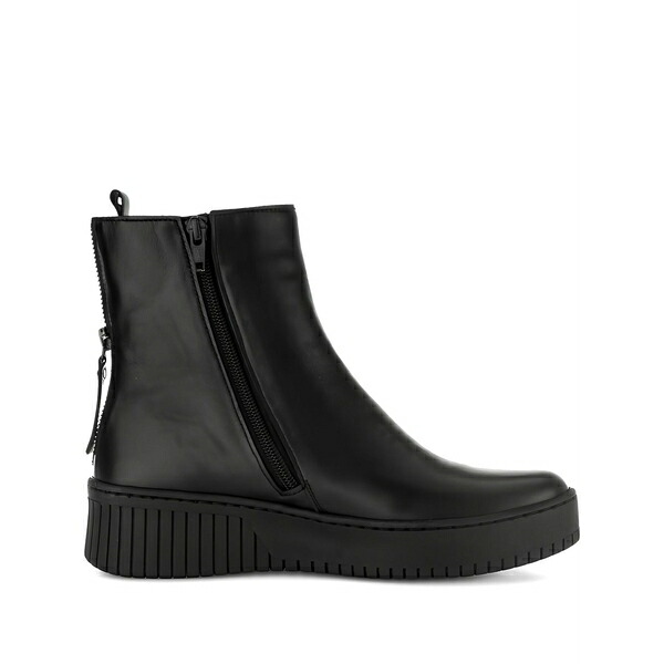 ガどんぶり鉢 レディース ブーツ シューズ Leather ankle boots Black