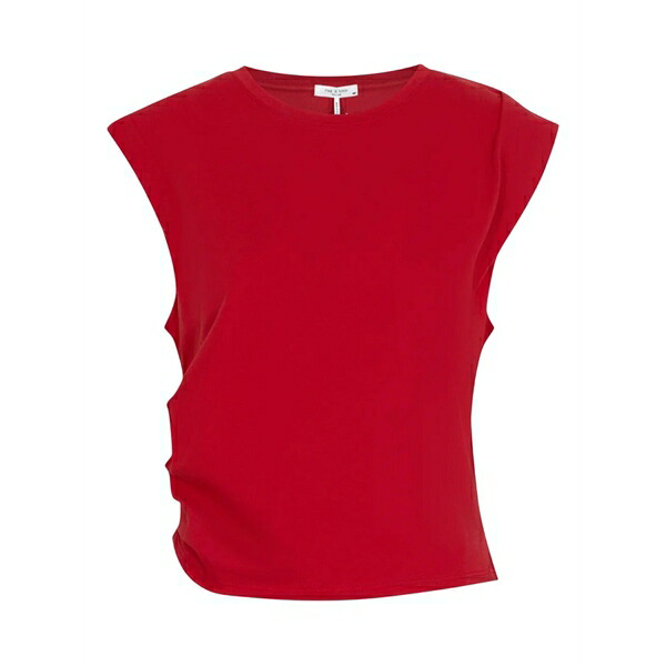 ラグアンドボーン レディース プルオーバー トップス Mica cap-sleeve t-shirt Red