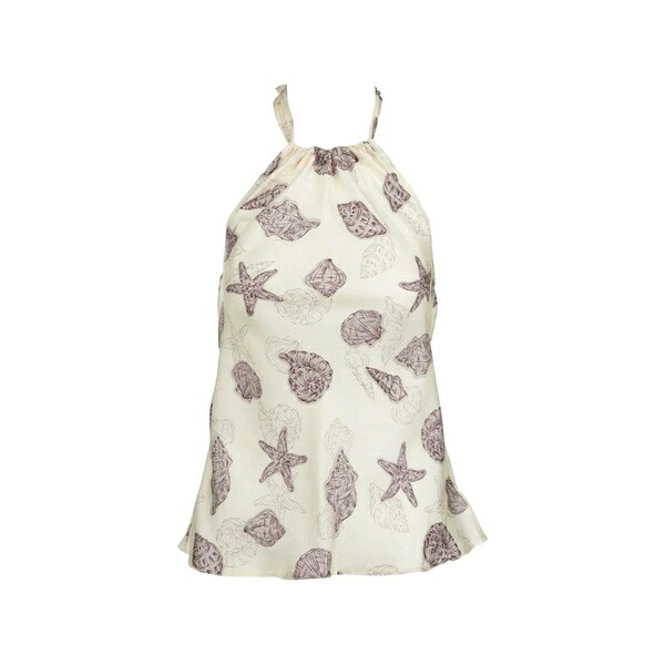 マレーラ レディース プルオーバー トップス Shell-print halterneck top Neutrals
