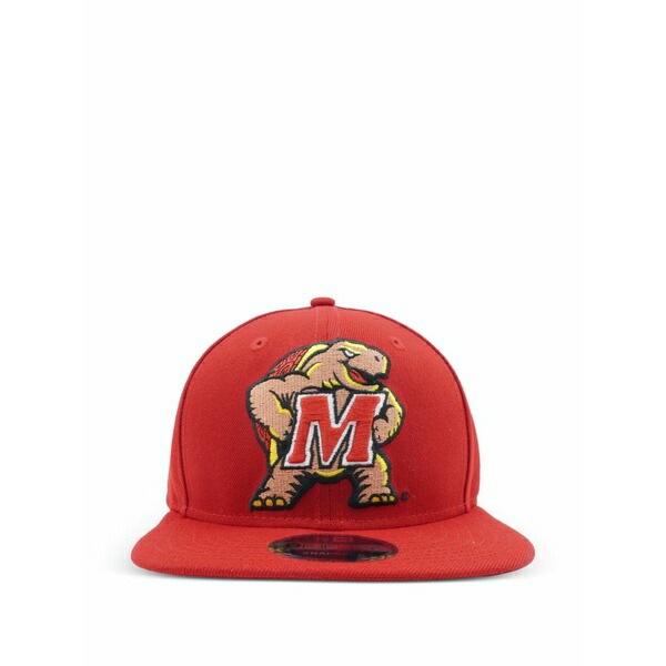 ニュー内鰓 メンズ 鳥打ち帽 付属物 9fifty maryland terrapins snapback cap Red