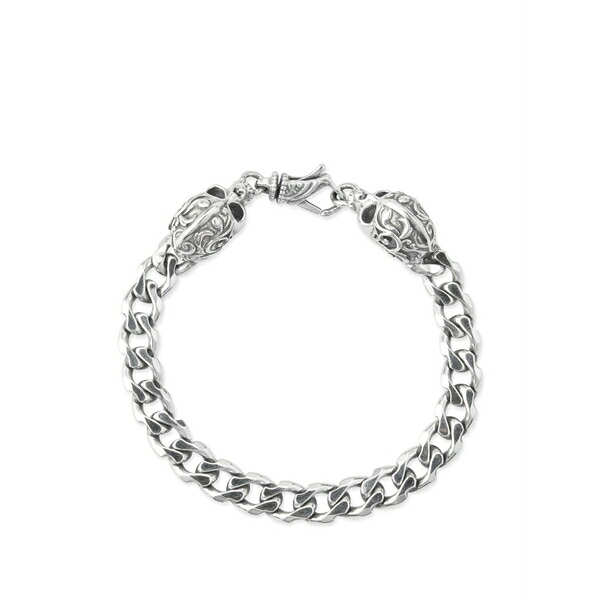 エマニュエレ ビコッキ メンズ ブレスレット・バングル・アンクレット 付属物 Skull-detail bracelet Silver