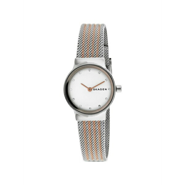 スカーゲン レディース ウオッチ 添え物 Freja mesh 26粍 watch White