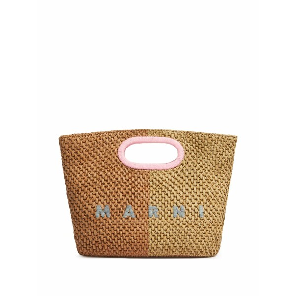 マルニ レディース ハンドバック 御徒面子 Seaside tote bag Brown