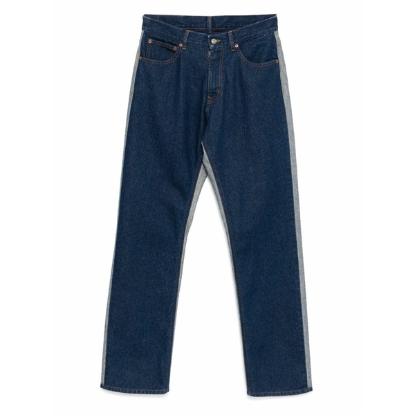 マルタンマルジェラ メンズ ジーンズズボン下 ボトムス Patched straight-leg jeans Blue