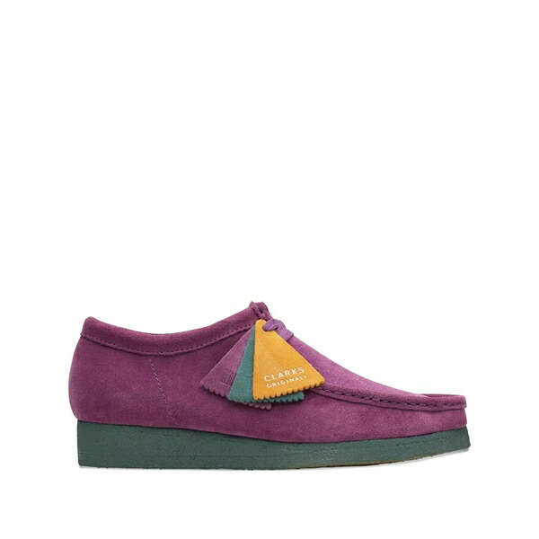 クラークス メンズ ブーツ シューズ Wallabee desert boots Purple
