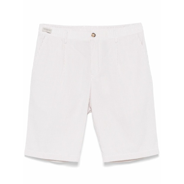 ポールアンドシャーク メンズ 心地好いズボン下 ボトムス Seersucker cotton bermuda shorts  Neutrals