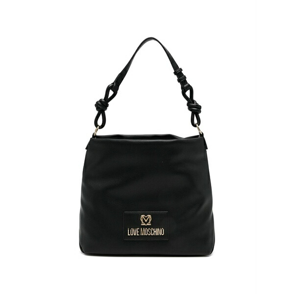 ラブ モスキーノ レディース ショルダーバッグ バッグ Logo-plaque shoulder bag Black｜asty