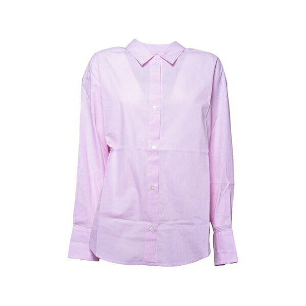 エムシーツーセイントバース レディース プルオーバー トップス Long-sleeve striped shirt Pink