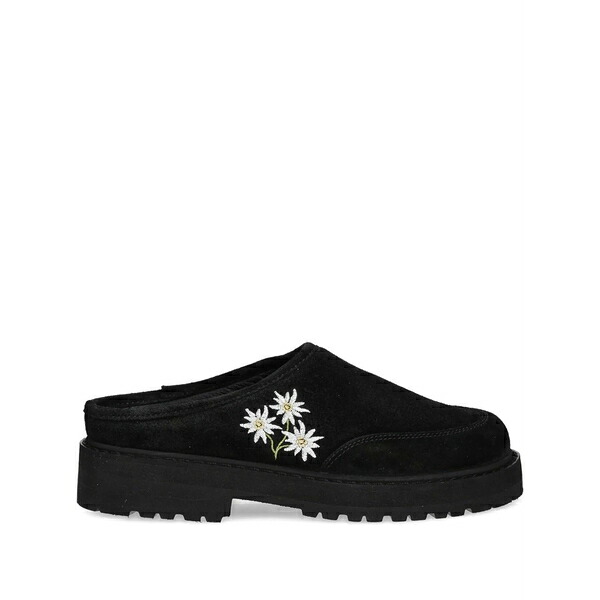 ディエム レディース サンダル シューズ Maggiore stella embroidered platform mules Black