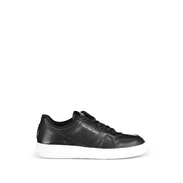 カルバンクライン メンズ スニーカー シューズ Logo-print lace-up sneakers Black