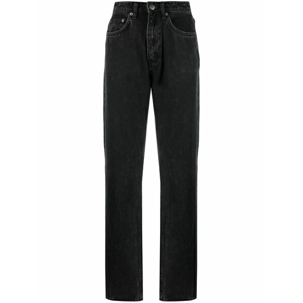 スビ レディース ジーンズズボン下 ボトムス Playback straight-leg jeans Black