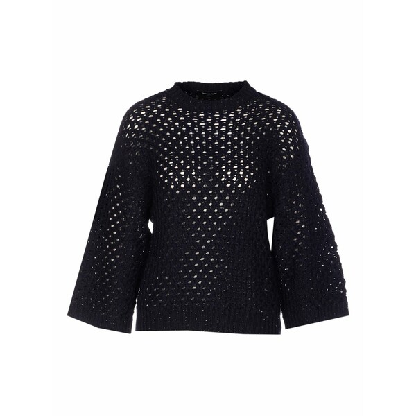 ファビアナ フィリッピ レディース 編み物\u0026ティーシャツ アウター Sequin-detail crew-neck sweater Blue