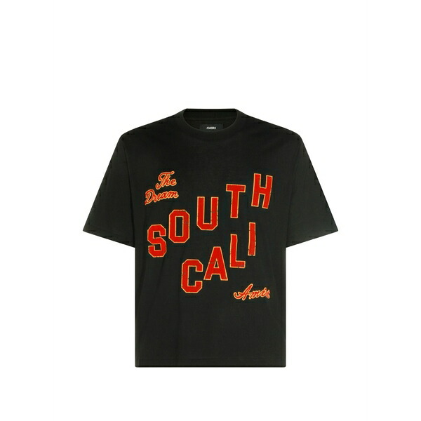 アミリ メンズ ティーシャツ トップス Logo-print t-shirt Black