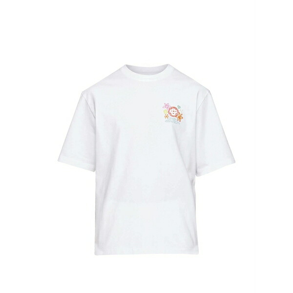 カサブランカ メンズ プルオーバー トップス Collage cotton t-shirt White