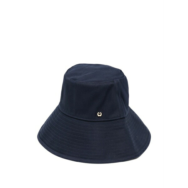 マージュ レディース かぶり笠 添え物 Logo-plaque bucket hat Blue