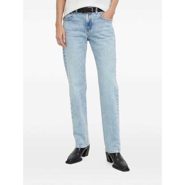 リーヴァイズジーンズ レディース ジーンズズボン下 ボトムス Middy buttoned denim jeans Blue
