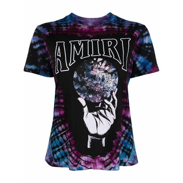 アミリ レディース ティーシャツ トップス Crystal ball tie-dye t-shirt Purple