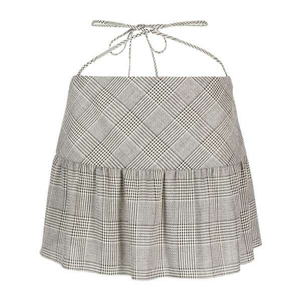 アレッサンドラ・リッチ レディース スコート ボトムス Check-pattern mini skirt  Black