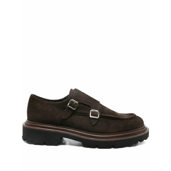 マレキアーロ 1962 メンズ お召しものシューズ シューズ Buckle suede monk shoes Brown