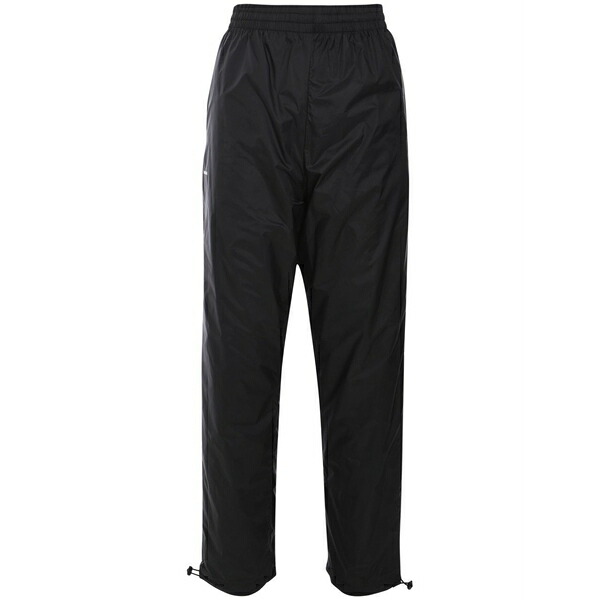 食麺麭ガイア レディース 心地好いズボン下 ボトムス Logo-print track pants Black