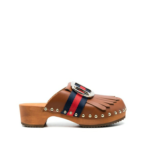 ジェジア レディース サンダル シューズ Tassel-detail mules Brown