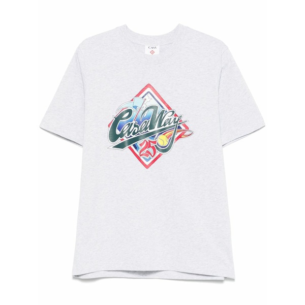 カサブランカ メンズ Tシャツ トップス Casa way world series t-shirt Grey｜asty