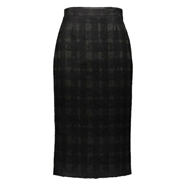 ロシャス レディース スコート ボトムス Checked pencil MIDI skirt Black