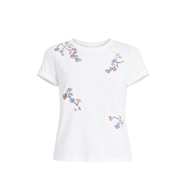サンクアセプト レディース ティーシャツ トップス Floral whispering vines bree t-shirt White