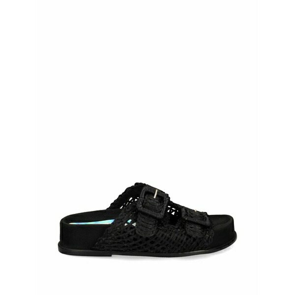 ラス レディース サンダル シューズ Buckled sandals Black